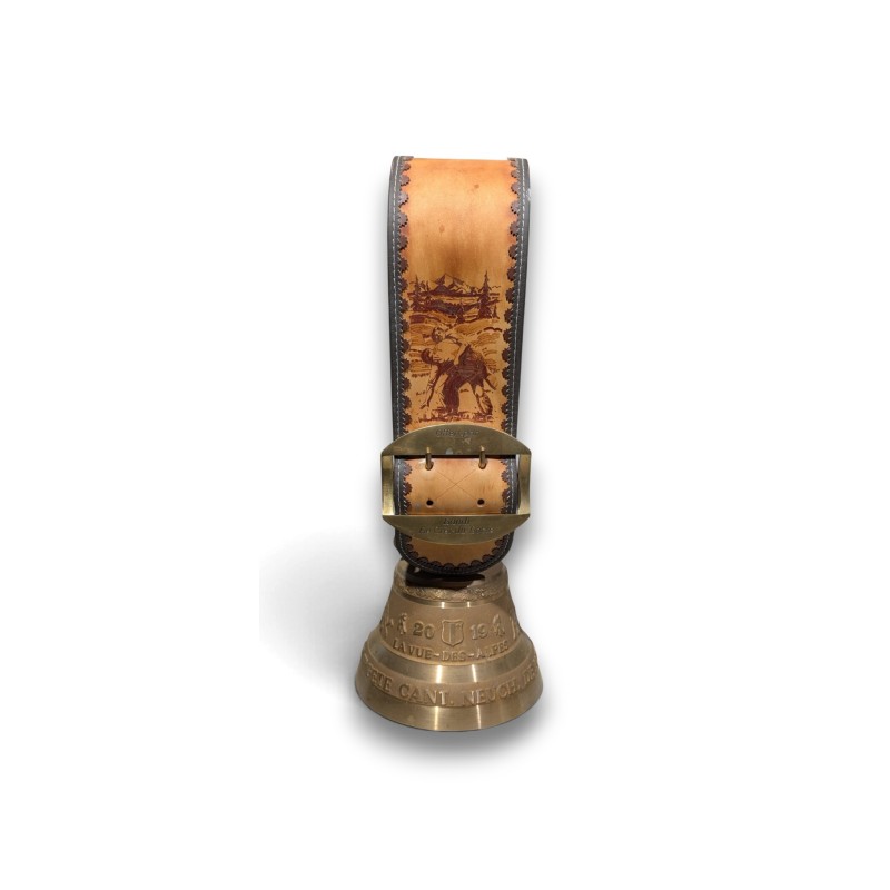 Cloche en bronze Lutte