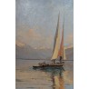 Tableau "Lac Léman" signé A. PONCI