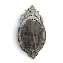 Miroir Vénitien ovale de Murano