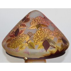 Lampe style GALLÉ "N° 10" en verre
