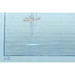 Gravure aquarellée "Chillon" par RIETER