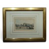 Gravure aquarellée "Clarens" par RIETER