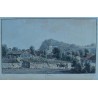 Gravure aquarellée "Clarens" par RIETER