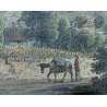 Gravure aquarellée "Clarens" par RIETER