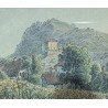 Gravure aquarellée "Clarens" par RIETER