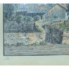 Gravure aquarellée "Clarens" par RIETER
