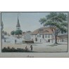 Gravure aquarellée "Rances" par WEIBEL