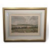 Gravure aquarellée "Yverdon" par LE BARBIER
