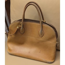 Sac HERMÈS Bolide 35 en cuir beige