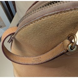 Sac HERMÈS Bolide 35 en cuir beige