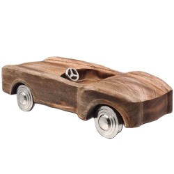 Voiture en aluminium et bois