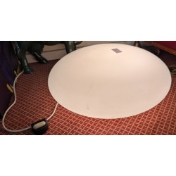 Lampe Galet en opaline blanche