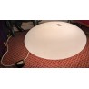 Lampe Galet en opaline blanche