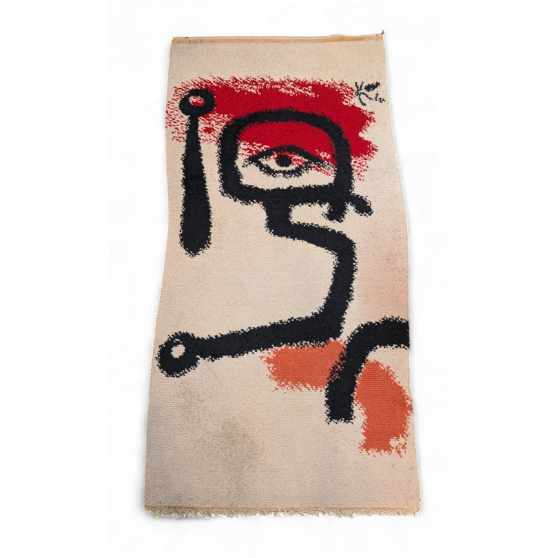  Tapis "Le joueur de tambour" signé Paul KLEE sur  Moinat SA  - Antiquités décoration