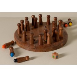 Jeu de mémory à pions colorés