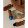 Jeu de mémory à pions colorés