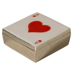 Boîte as de coeur en aluminium