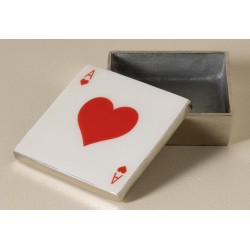 Boîte as de coeur en aluminium