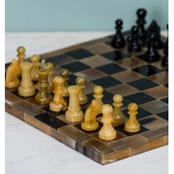 Jeu d'échecs en corne de buffle
