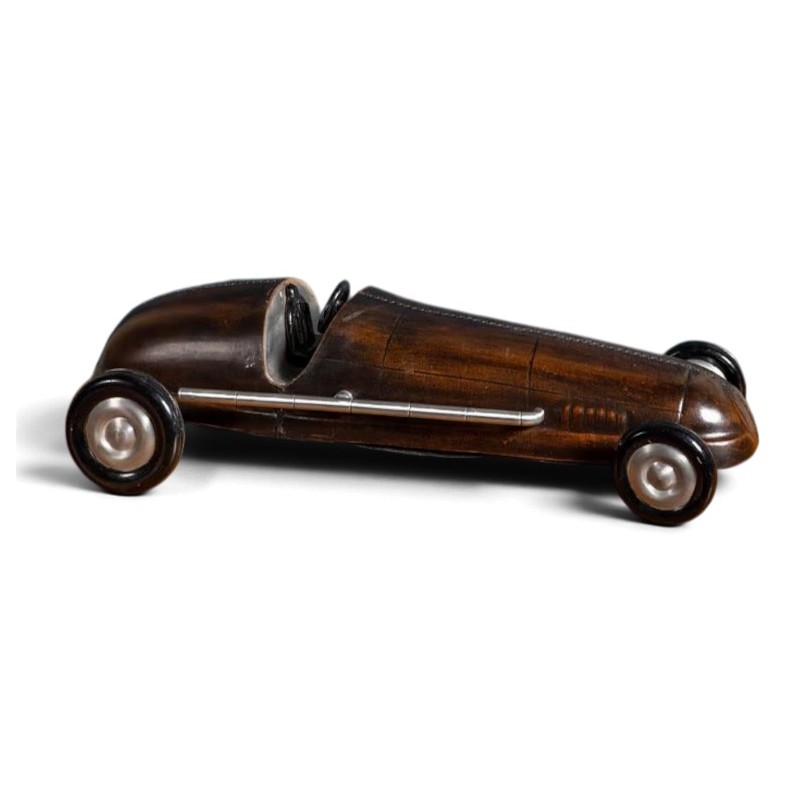Modèle de bureau Voiture en aluminium et cuir