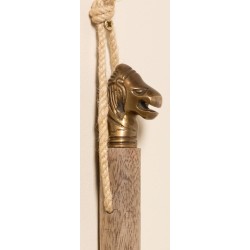 Chausse-pieds en laiton et bois
