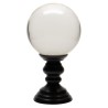 Boule en verre sur pied en laiton noir