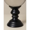 Boule en verre sur pied en laiton noir