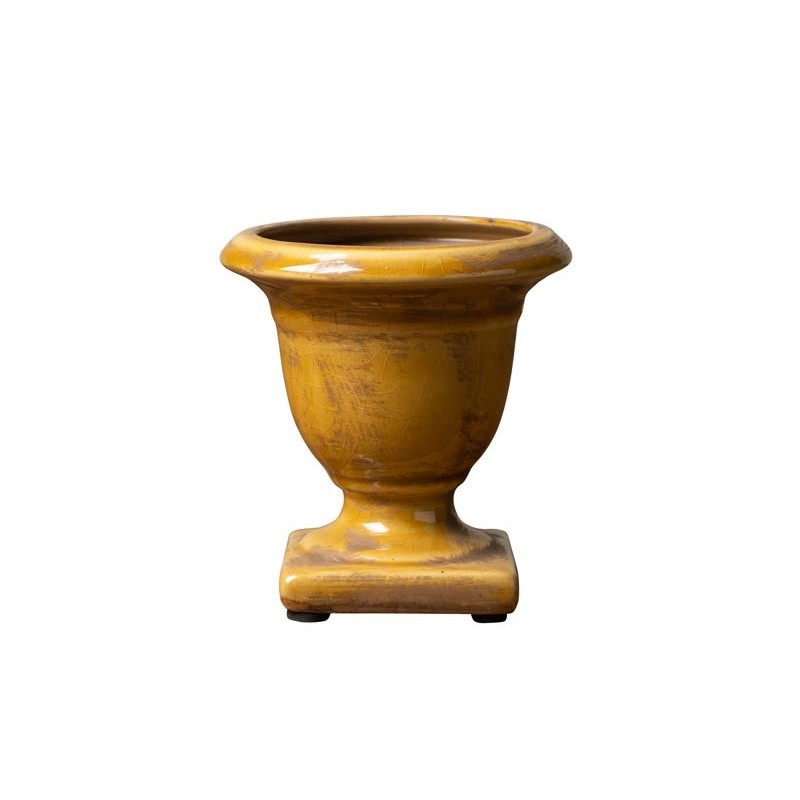 Mini vasque coloris moutarde
