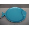 Assiette ronde poisson azur Atlantide