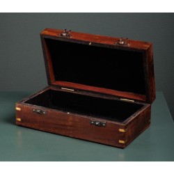 Boîte en acacia avec boussole