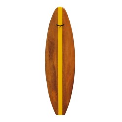 Porte-manteau planche de surf jaune