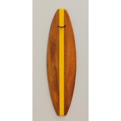 Porte-manteau planche de surf jaune