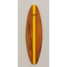Porte-manteau planche de surf jaune