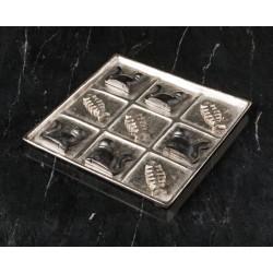 Jeux de Tic-tac-toe "Chat et poisson" en aluminium
