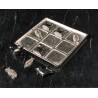 Jeux de Tic-tac-toe "Chat et poisson" en aluminium