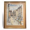 Aquarelle "Coutance" signée FERRERO