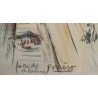 Aquarelle "Coutance" signée FERRERO
