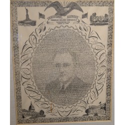 Lithographie "Roosevelt" par HALBERT