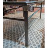 Table basse avec plateau en cuivre émaillé