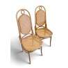 Paire de chaises en bois thermoformé