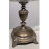 Coupe ovale en cristal et métal argenté