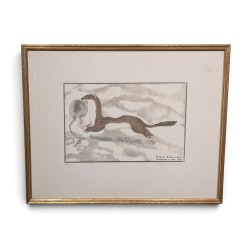 Gravure "Hermine" signée HAINARD