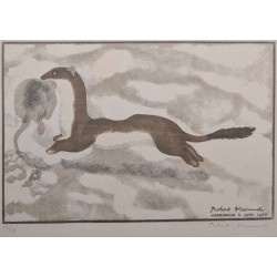 Gravure "Hermine" signée HAINARD