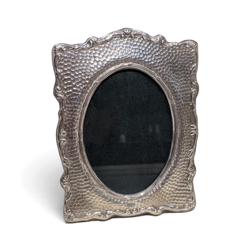 Cadre en argent, ouverture ovale