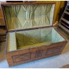 Coffre Biedermeier marqueté d'armoiries