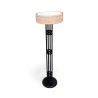 Lampe sur pied en laiton noir