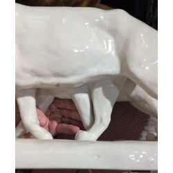 Couple de léopards en porcelaine signé RICHTER
