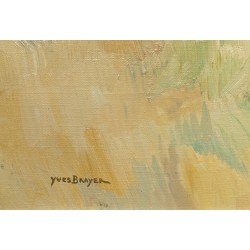 Tableau \"Les Alpilles\" signé Yves BRAYER