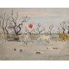 Aquarelle "Camargue" signé Yves BRAYER