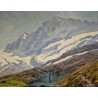 Tableau "Glacier d'Aletsch" signé H.-E. HUGUENIN